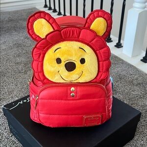 Disney Winnie the Pooh Red and Yellow Backpack
